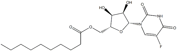 5-Fluoro-5'-O-decanoyluridine Struktur