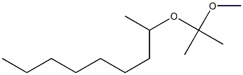 2-(1-Methoxy-1-methylethoxy)nonane Struktur