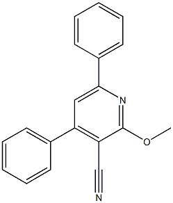 2-Methoxy-4,6-diphenylpyridine-3-carbonitrile Struktur