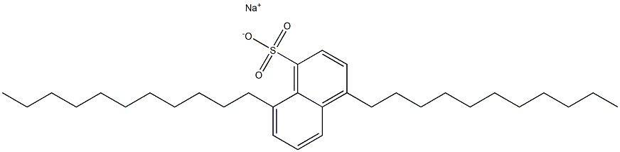 4,8-Diundecyl-1-naphthalenesulfonic acid sodium salt Struktur