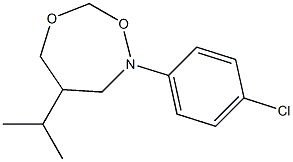 2-(4-Chlorophenyl)-4-isopropyl-tetrahydro-1,6,2-dioxazepine Struktur