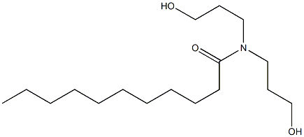 N,N-Bis(3-hydroxypropyl)undecanamide Struktur