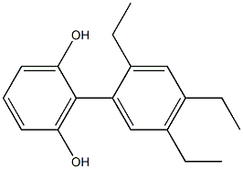 2-(2,4,5-Triethylphenyl)benzene-1,3-diol Struktur