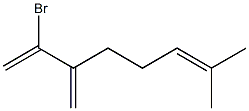 2-Bromo-7-methyl-3-methylene-1,6-octadiene Struktur