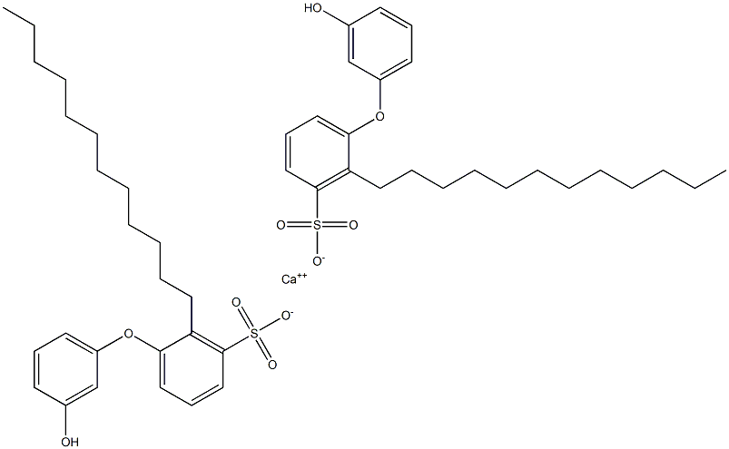 Bis(3'-hydroxy-2-dodecyl[oxybisbenzene]-3-sulfonic acid)calcium salt Struktur