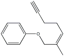 (Z)-6-Methyl-7-phenoxy-5-hepten-1-yne Struktur