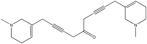 [(1-Methyl-1,2,5,6-tetrahydropyridin)-3-yl]2-butynyl ketone Struktur