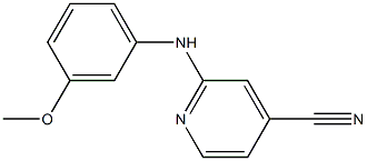 2-(3-Methoxyphenylamino)pyridine-4-carbonitrile Struktur