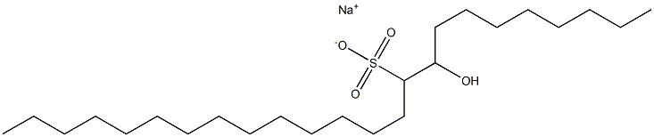 9-Hydroxytetracosane-10-sulfonic acid sodium salt Struktur