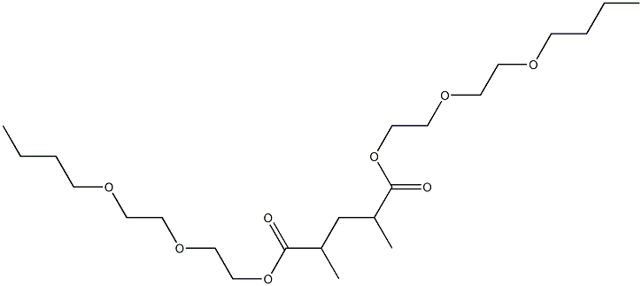 Pentane-2,4-dicarboxylic acid bis[2-(2-butoxyethoxy)ethyl] ester Struktur