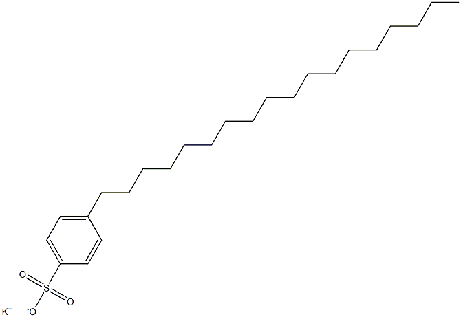 4-Octadecylbenzenesulfonic acid potassium salt Struktur