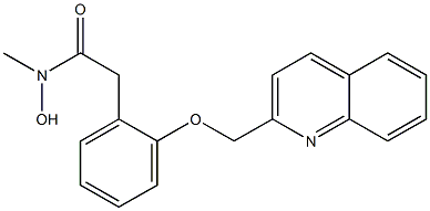 [2-(2-Quinolinylmethoxy)phenyl]acetohydroxamic acid methyl ester Struktur