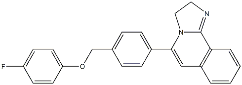 5-[4-(4-Fluorophenyloxymethyl)phenyl]-2,3-dihydroimidazo[2,1-a]isoquinoline Struktur