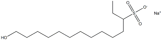 14-Hydroxytetradecane-3-sulfonic acid sodium salt Struktur