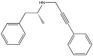 N-[(R)-1-Methyl-2-phenylethyl]-3-phenyl-2-propyn-1-amine Struktur