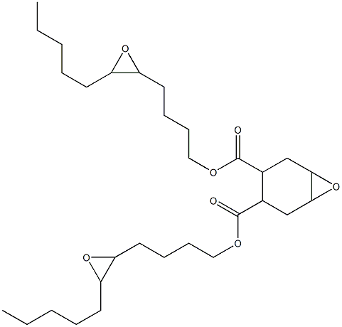 7-Oxabicyclo[4.1.0]heptane-3,4-dicarboxylic acid bis(5,6-epoxyundecan-1-yl) ester Struktur