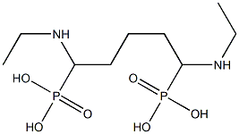 [1,5-Bis(ethylamino)pentane-1,5-diyl]bisphosphonic acid Struktur