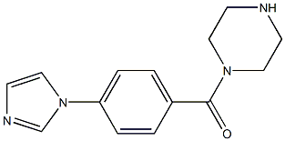 1-[4-(1H-Imidazol-1-yl)benzoyl]piperazine Struktur