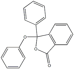 3-Phenyl-3-(phenoxy)isobenzofuran-1(3H)-one Struktur