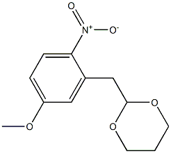 1-Nitro-2-(1,3-dioxan-2-ylmethyl)-4-methoxybenzene Struktur