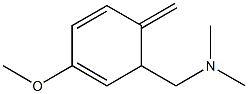 3-Methoxy-N,N-dimethyl-6-methylene-2,4-cyclohexadiene-1-methanamine Struktur