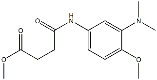 N-(4-Methoxy-3-dimethylaminophenyl)-4-methoxy-4-oxobutanamide Struktur