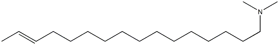 N,N-Dimethyl-14-hexadecen-1-amine Struktur