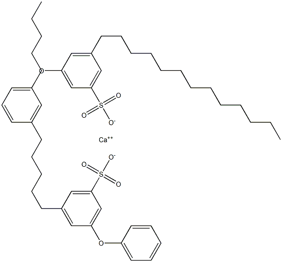 Bis(3-phenoxy-5-tridecylbenzenesulfonic acid)calcium salt Struktur