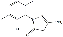 3-Amino-1-(2-chloro-3,6-dimethylphenyl)-5(4H)-pyrazolone Struktur