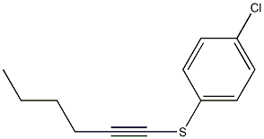 1-(4-Chlorophenylthio)-1-hexyne Struktur