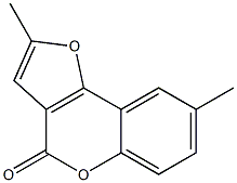 2,8-Dimethyl-4H-furo[3,2-c][1]benzopyran-4-one Struktur