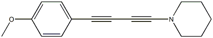 4-(4-Methoxyphenyl)-1-piperidino-1,3-butanediyne Struktur