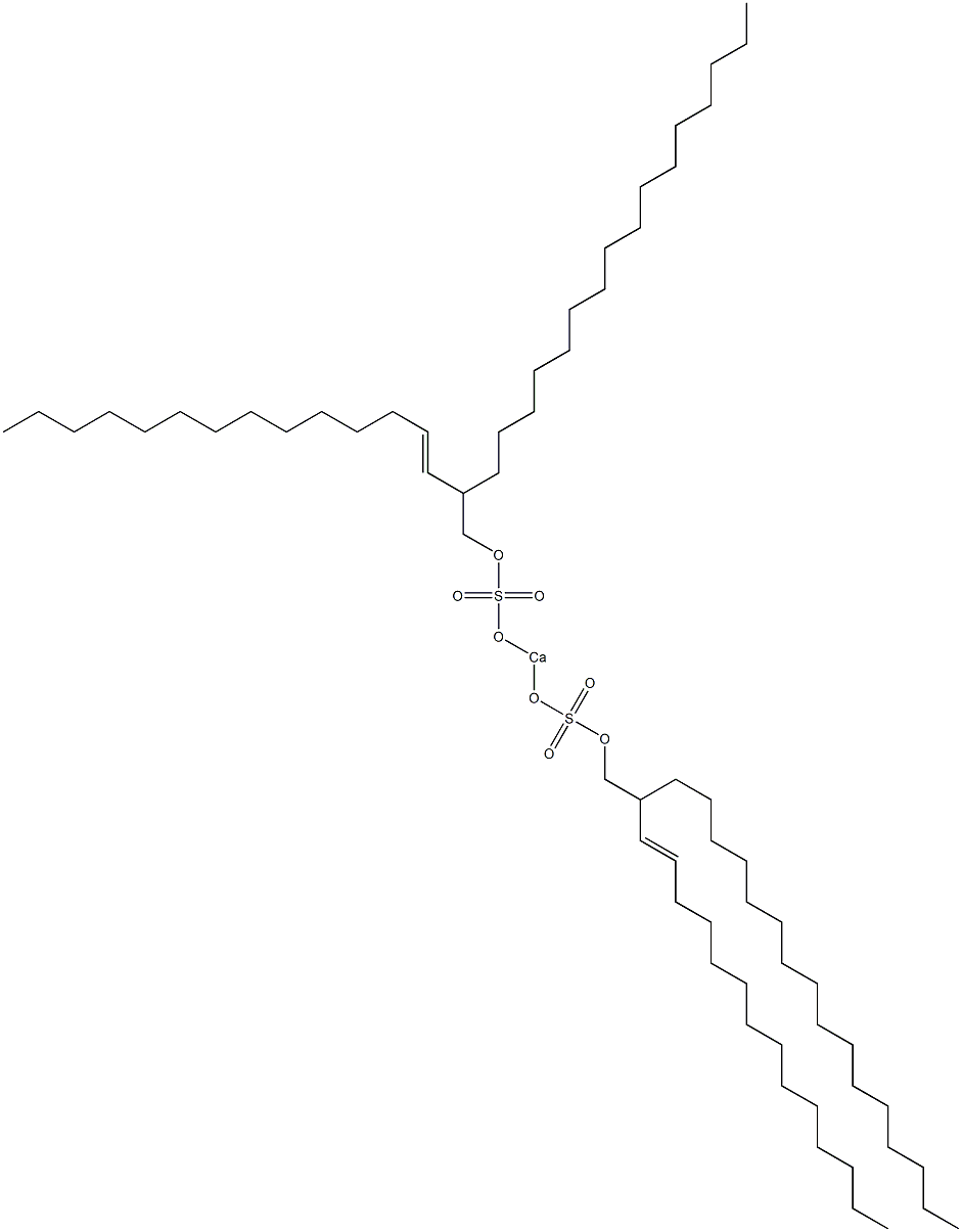 Bis[2-(1-tetradecenyl)octadecyloxysulfonyloxy]calcium Struktur