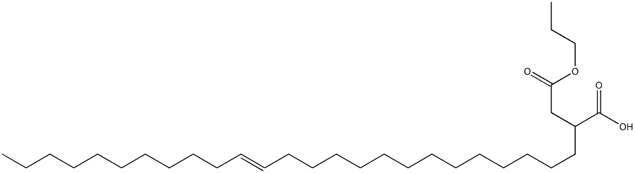 2-(14-Pentacosenyl)succinic acid 1-hydrogen 4-propyl ester Struktur