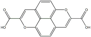 1,6-Dioxapyrene-2,7-dicarboxylic acid Struktur