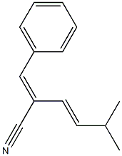 (3E)-5-Methyl-2-benzylidene-3-hexenenitrile Struktur