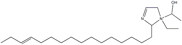 1-Ethyl-2-(13-hexadecenyl)-1-(1-hydroxyethyl)-3-imidazoline-1-ium Struktur