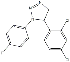 1-(4-Fluorophenyl)-5-(2,4-dichlorophenyl)-4,5-dihydro-1H-1,2,3-triazole Struktur