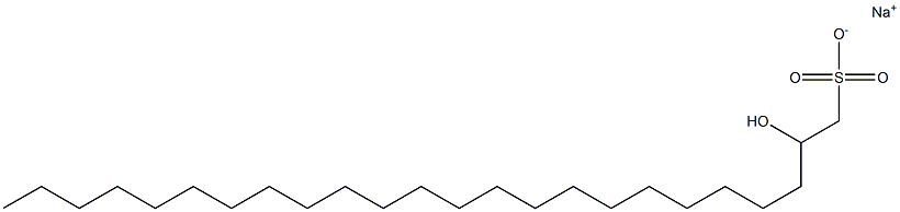 2-Hydroxytetracosane-1-sulfonic acid sodium salt Struktur