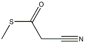 3-(Methylthio)-3-oxopropanenitrile Struktur