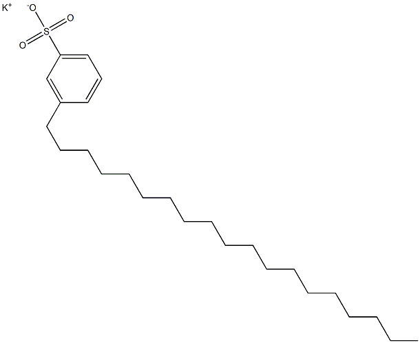 3-Nonadecylbenzenesulfonic acid potassium salt Struktur