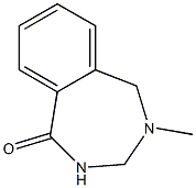 4-Methyl-2,3,4,5-tetrahydro-1H-2,4-benzodiazepin-1-one Struktur