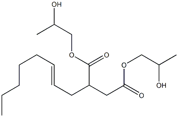 2-(2-Octenyl)succinic acid bis(2-hydroxypropyl) ester Struktur