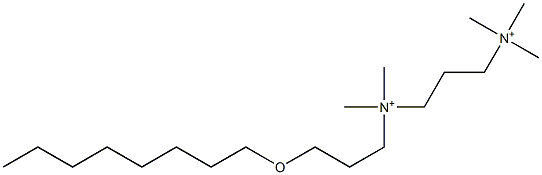 N,N,N,N',N'-Pentamethyl-N'-[3-(octyloxy)propyl]-1,3-propanediaminium Struktur