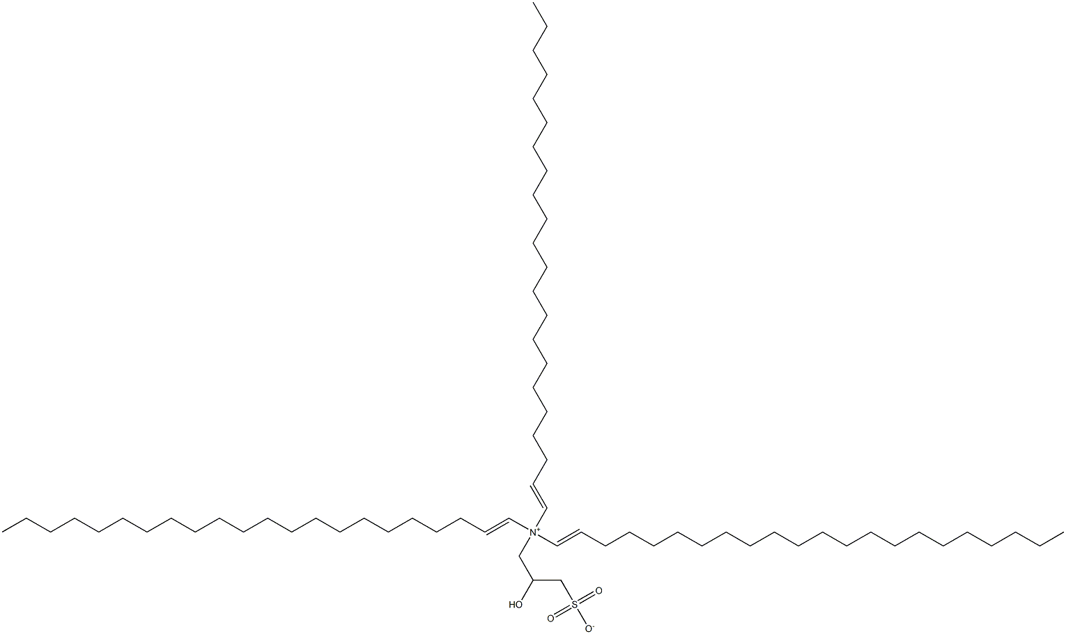 N,N-Di(1-docosenyl)-N-(2-hydroxy-3-sulfonatopropyl)-1-docosen-1-aminium Struktur