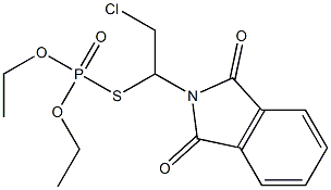 Thiophosphoric acid S-[2-chloro-1-(1,3-dioxoisoindolin-2-yl)ethyl]O,O-diethyl ester Struktur