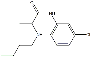 2-(Butylamino)-N-(3-chlorophenyl)propionamide Struktur