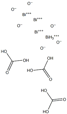 Bismuth carbonate dioxide Struktur