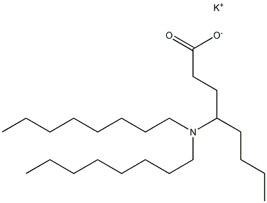 4-(Dioctylamino)octanoic acid potassium salt Struktur