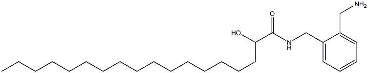 2-Hydroxy-N-(2-aminomethylbenzyl)stearamide Struktur